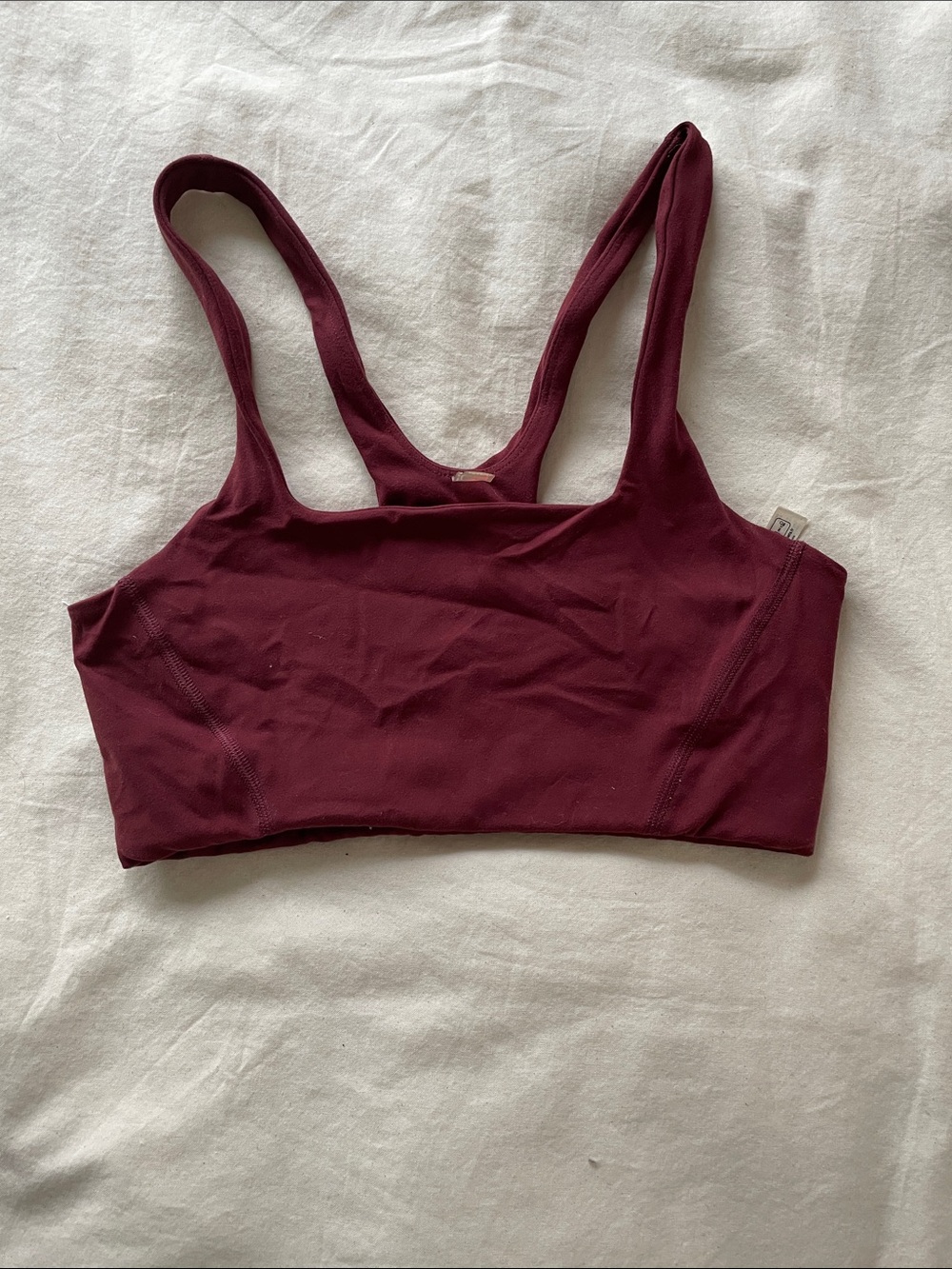 Free people dark red sports bra size S
